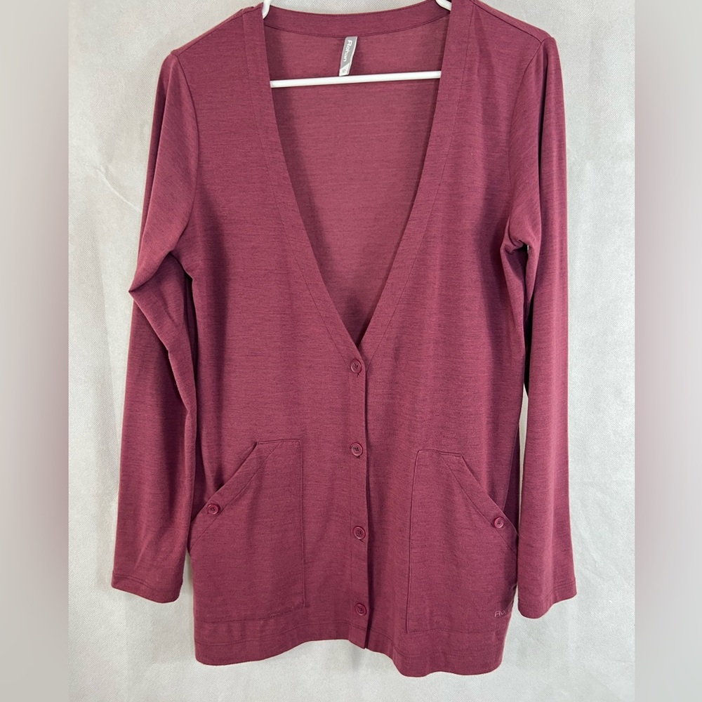 Rohan Cardigan Sweater Pink Raspberry Medium UK 12.